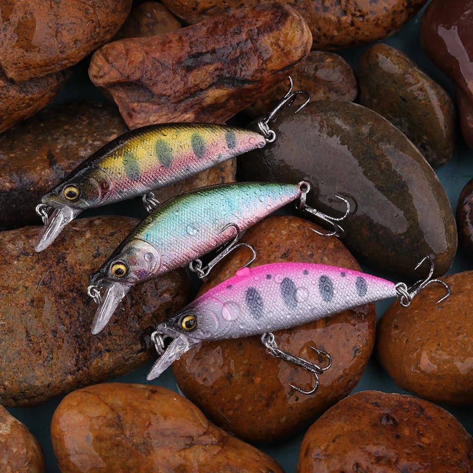 Loogdeel 55mm 5.2g Minnow Lure Sinking Fishing trota d'acqua dolce luccio Lure Japan Fishing Lure Pesca artificiale Hard Bait Minnow