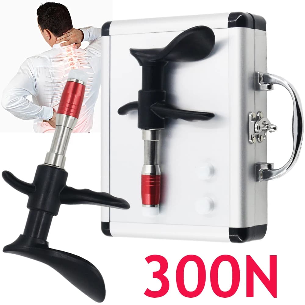 Chiropractic Adjustment Tool Spine Correction Tool for Body Relaxation Portable Back Massage Manual Stainless Steel Massage Gun
