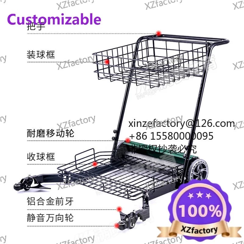 Factory Direct 2026 Top RatedSlam tennis ball pickup cart Tennis pickup automatic pickup cart Pick up loading cart Storage art