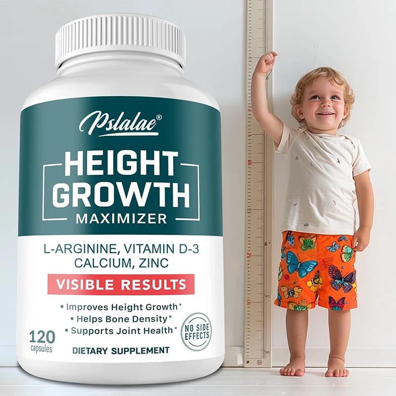 Natural Height Growth Maximizer for Kids, Teenagers and Adults Zinc and Calcium Increases Peak Height Supplement For Bone Strength