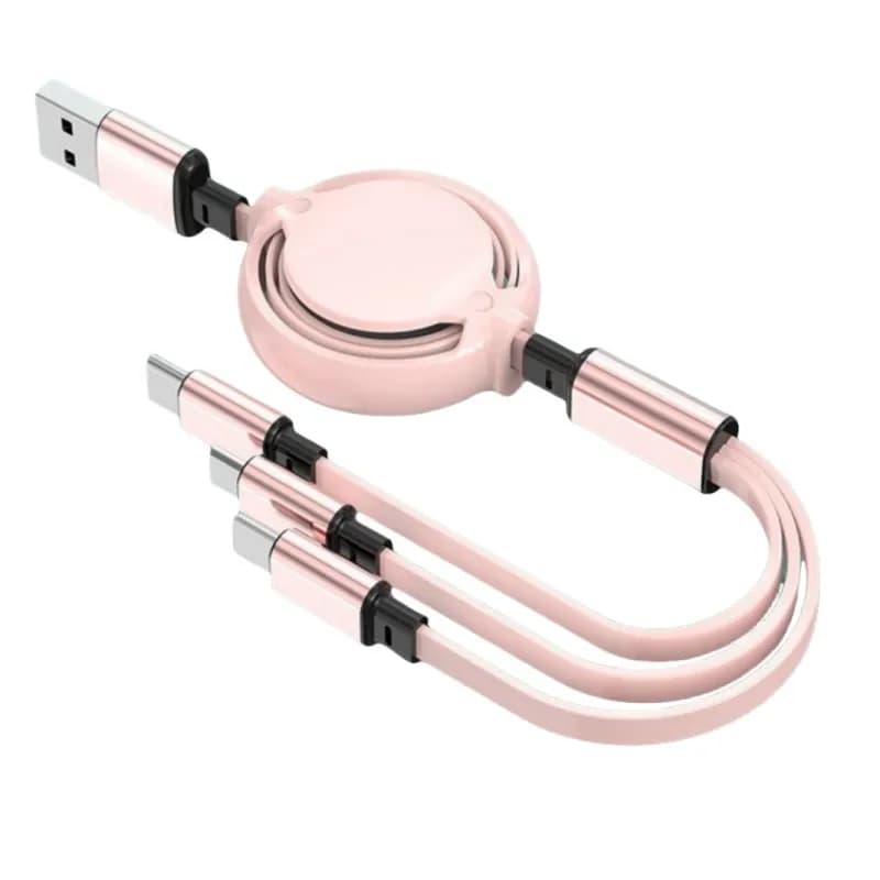 Cavo di ricarica 3 in 1 per iPhone Android Micro USB Type-C Cavo dati USB carino per telefono cellulare