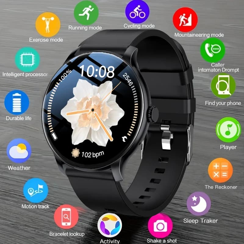 LAXASFIT 2025 New Smart Watch for Men Full Touch Screen Sports watch Bluetooth dial and Smart Watch Women's Day Gift