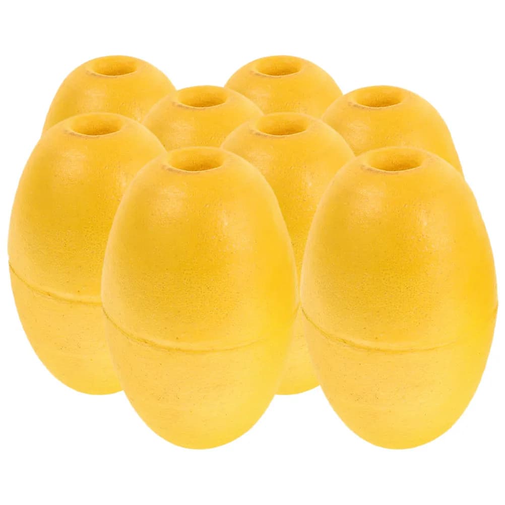 8Pcs Oval Marine Buoy Floats for Kayak Anchor Boat Fishing Marker Mooring Buoy High Visibility PVC Water Float Stabilizer Kit