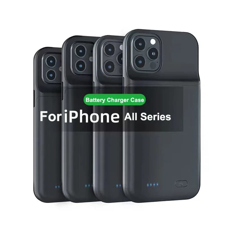 Battery Charger Case for iPhone 16 15 14 13 12 11 Pro Max 6 7 8 SE X XS Power Bank 7000mAh Back Clip Battery Charging Case Cover