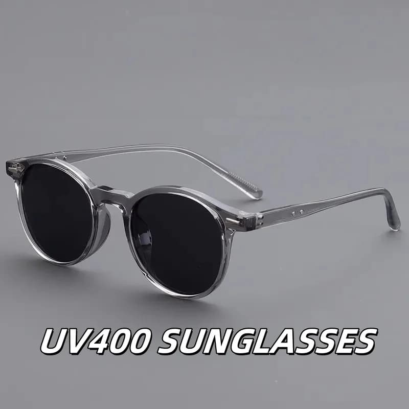 New sunglasses with round frame Fashionable UV-resistant sunglasses for men and women Polarized driving glasses for outdoors UV400