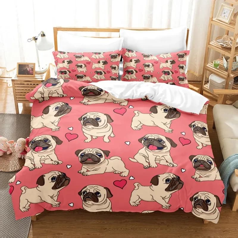 Set trapunte e biancheria da letto carlino Set copripiumino invernale per bambini, set camera da letto doppio Dropshipping Tessili per la casa Housse De Couette140x200