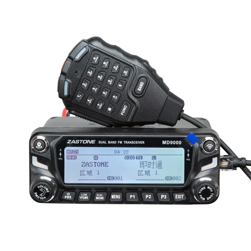 MD9000 DMR Digital Car Walkie Talkie 50W Dual Band Mobile Radio Gps APRS Walkie-talkie AES256 DTMF Ricetrasmettitore Amateur