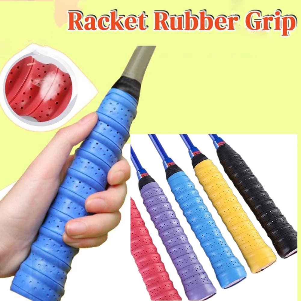 Breathable, Anti-slip, Perforated, Super Absorbent, Overgrip for Tennis, Badminton and Pickleball