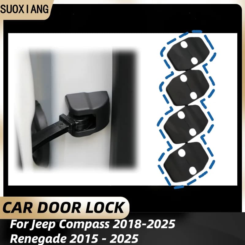 Auto Porta Serratura Braccio di Controllo Tappo di Copertura Porta Tappo di Copertura Per Jeep Compass 2018-2025 Renegade 2015 - 2025 Accessori