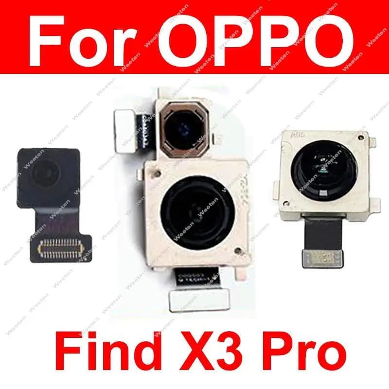 Fotocamera anteriore posteriore per OPPO Find X3 Pro Fotocamera principale anteriore posteriore Parti del cavo flessibile per fotocamera per microscopio ultra ampio