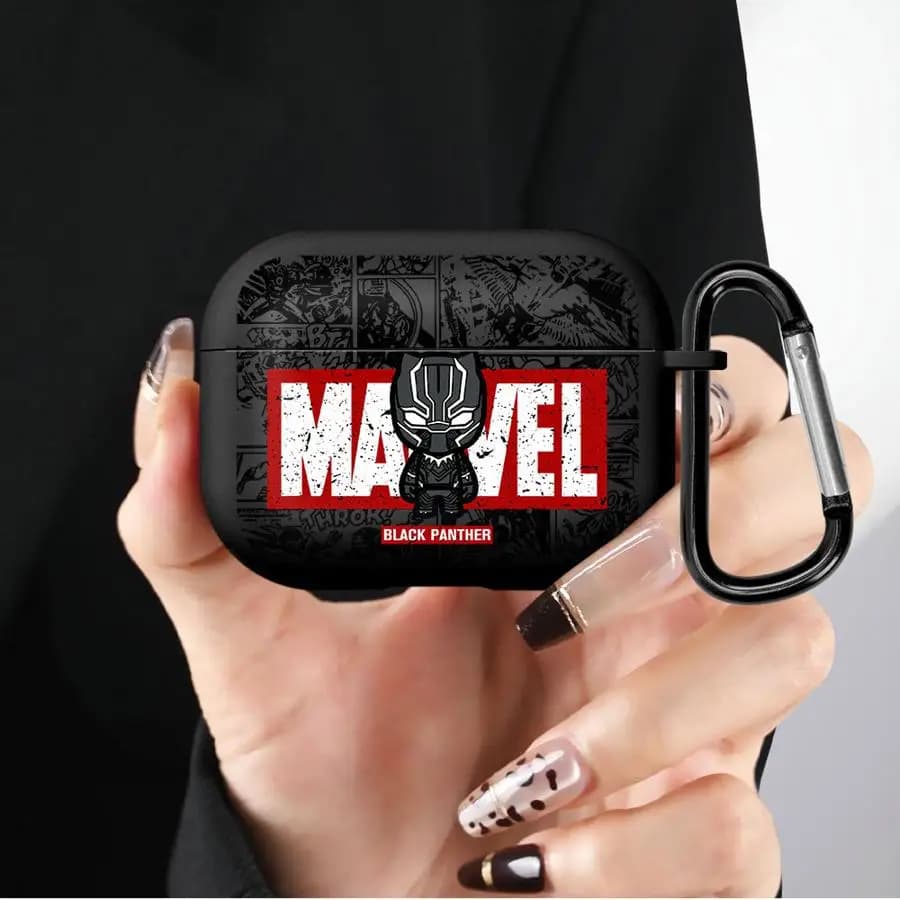 Custodia morbida per auricolari Airpods 1 3 Pro2 4 Pro3 Pro 2 Marvel Spiderman Comic