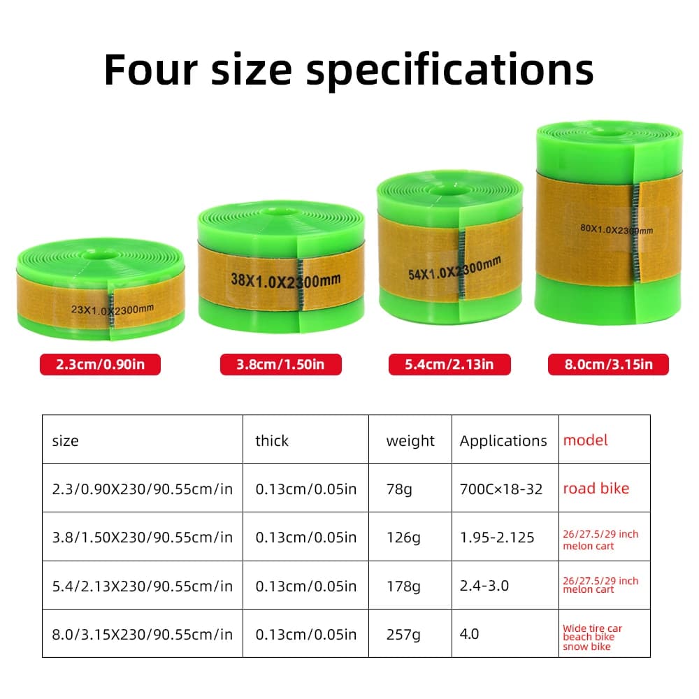 VXM Self-Adhesive TPU Glass Fiber Filament Bicycle Inner Tube Anti PunctureTire Pad 1pcs Anti-Puncture Guard road Bicycle Part