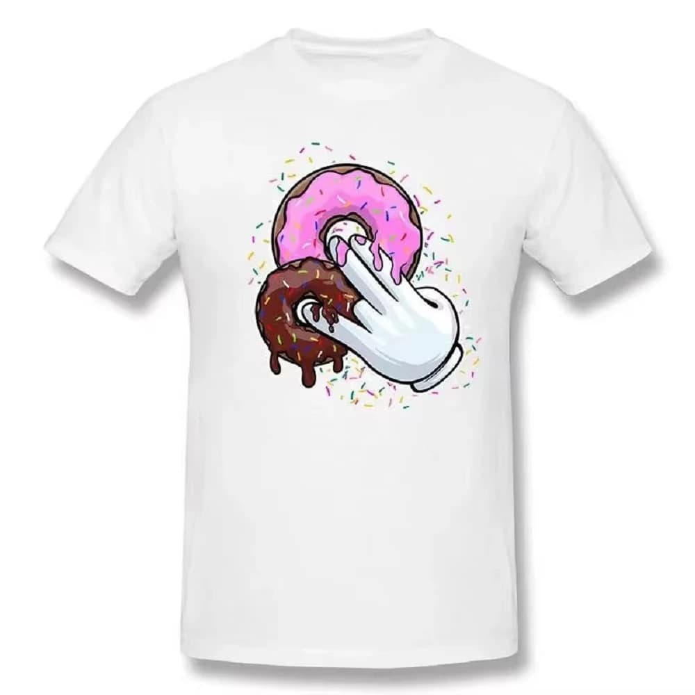 2 in The 1 in The Stink I Sex TshirtsWomen Funny Tee Premium Manga Cotton T-shirt da uomo Pink Donut 80062