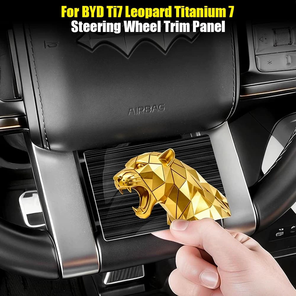 Per BYD Ti7 Leopard Titanium 7: Adesivo Personalizzato per Volante Auto, Decorazione e Modifica del Pannello Interno, Copertura e Finitura