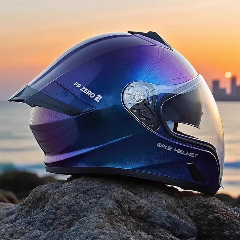 Casco Integrale per Moto per Adulti, Modulare con Doppia Visiera Anti-UV, Fibbia a Sgancio Rapido, Certificato 3C DOT