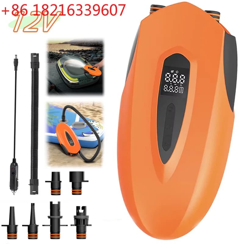 Pompa ad aria elettrica portatile TAO senza fili/con cavo, ricaricabile, per gonfiabili auto, tende da campeggio, SUP, paddle board, kayak, materassi - Gonfiaggio rapido