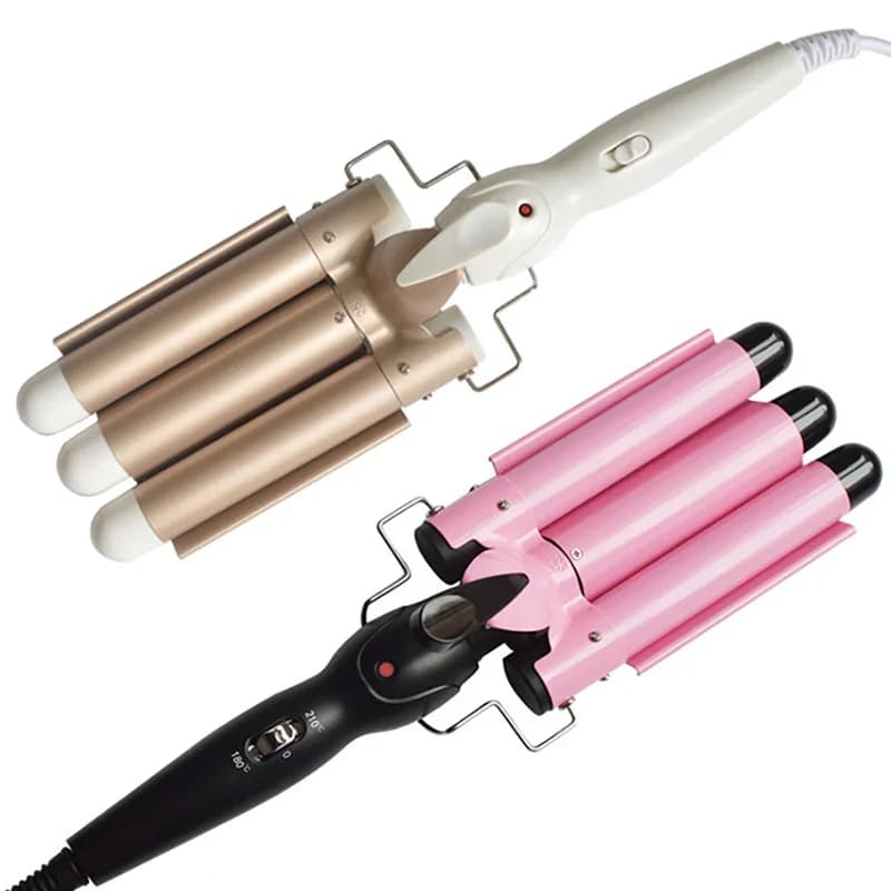 Double purpose dry and wet haircut iron 3 tube curler Multiple gears Temperature control Egg roll Hair drier Style tools