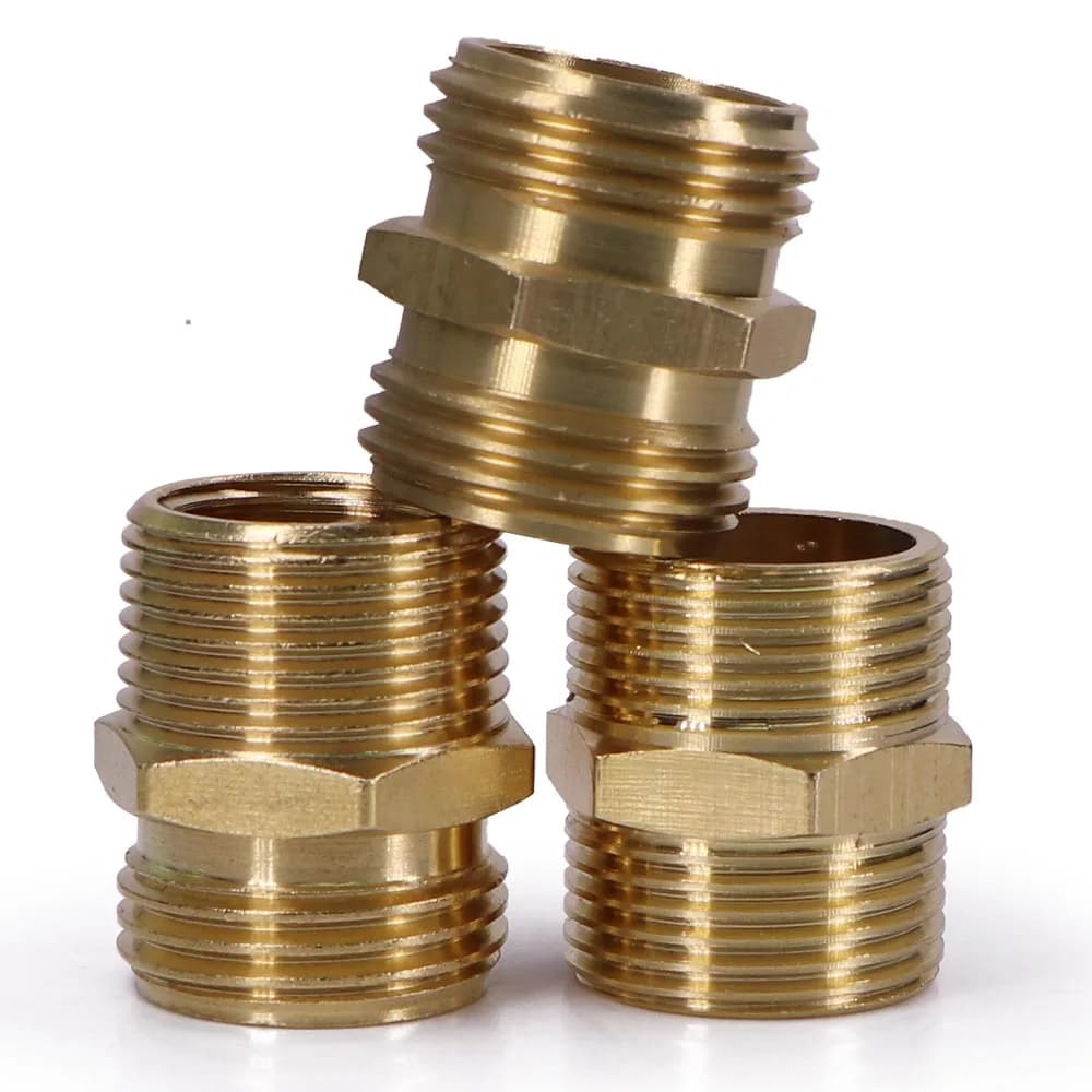 3/4 "25mm Ottone Adattatore Testa Esagonale NPT/BSP Filettatura Maschio Collegare Riparazione Tubo di Irrigazione del Giardino Irrigazione Raccordo Giunti Extender