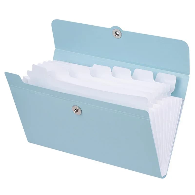 1 pz cartella di File borsa per organi A5 Multi-funzione Organizer Storage Holder Office Document cartella di carta finitura forniture per ufficio