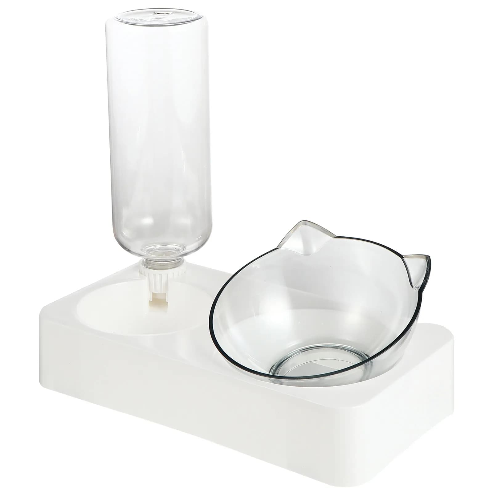 Set 1 Pezzo: Abbeveratoio Automatico per Animali Domestici, Ciotola per Alimentazione Lenta, Bottiglia d'Acqua da 500ml, Ciotola Antiscivolo in Plastica per Gatti e Cuccioli
