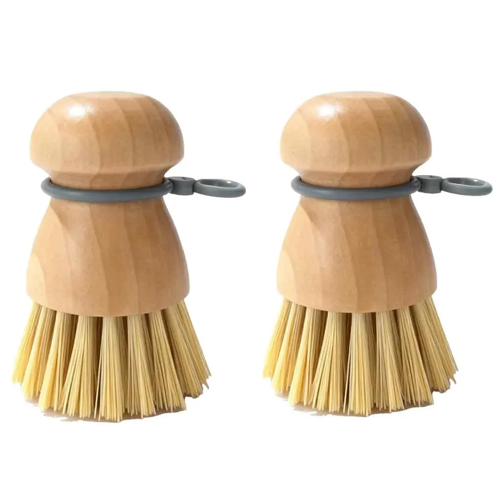 Spazzola per piatti con setole resistenti, anti-graffio, impugnatura facile da impugnare per piatti, pentole, padelle e rimozione del grasso dal lavello – Pulizia dei piatti