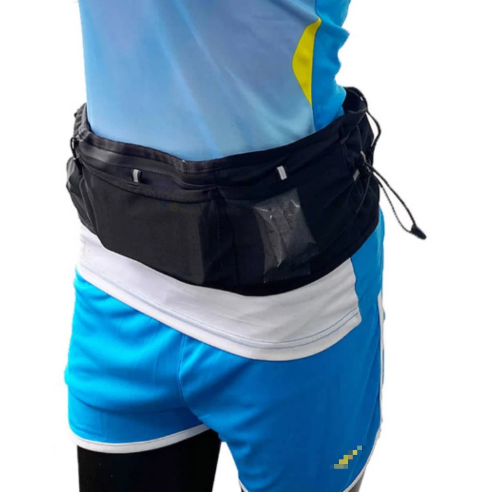 Running Waist Pack Slimline Running Belt with Pockets Phone Holder Adjustable Bag Slim for Runners, Outdoor Sports, Hiking