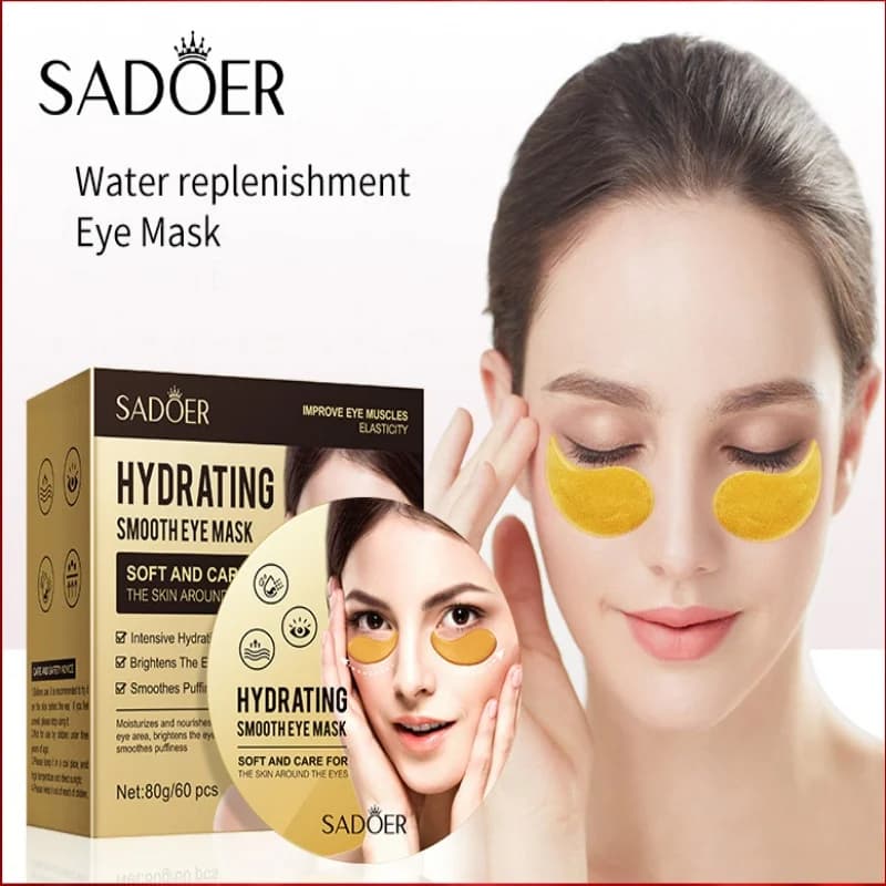Moisturizing eye mask, hydrogel texture, close to the skin around the eyes, has moisturizing and refreshing effects, easy to absorb, gently care for the skin around the eyes, soothes dry and dehydrated skin, keeps the skin around the eyes, keeps the skin around the eyes, soft and eyes.