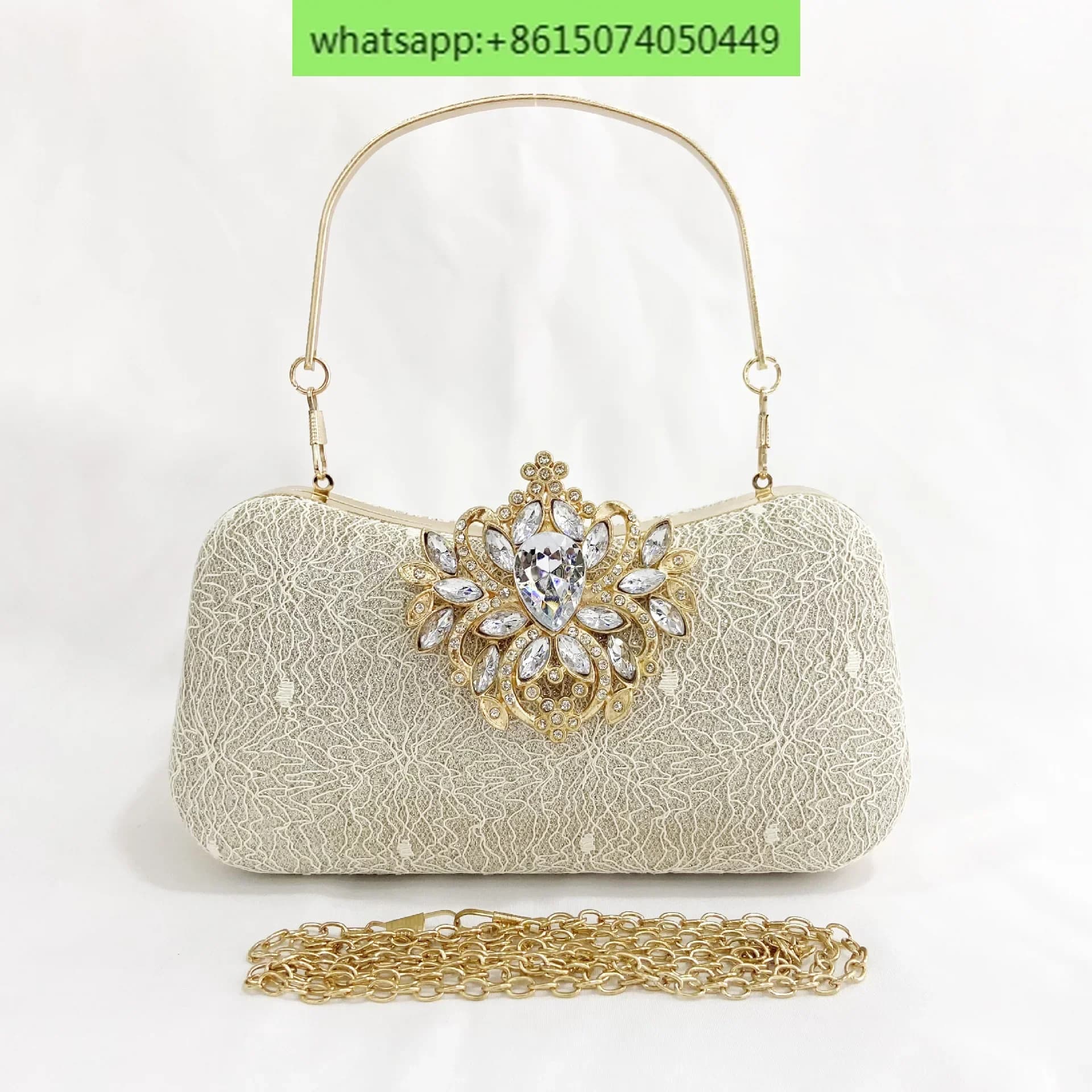 Borsa per banchetti, borsetta, cheongsam da donna, abito da banchetto, sera con diamanti intarsiati, pochette