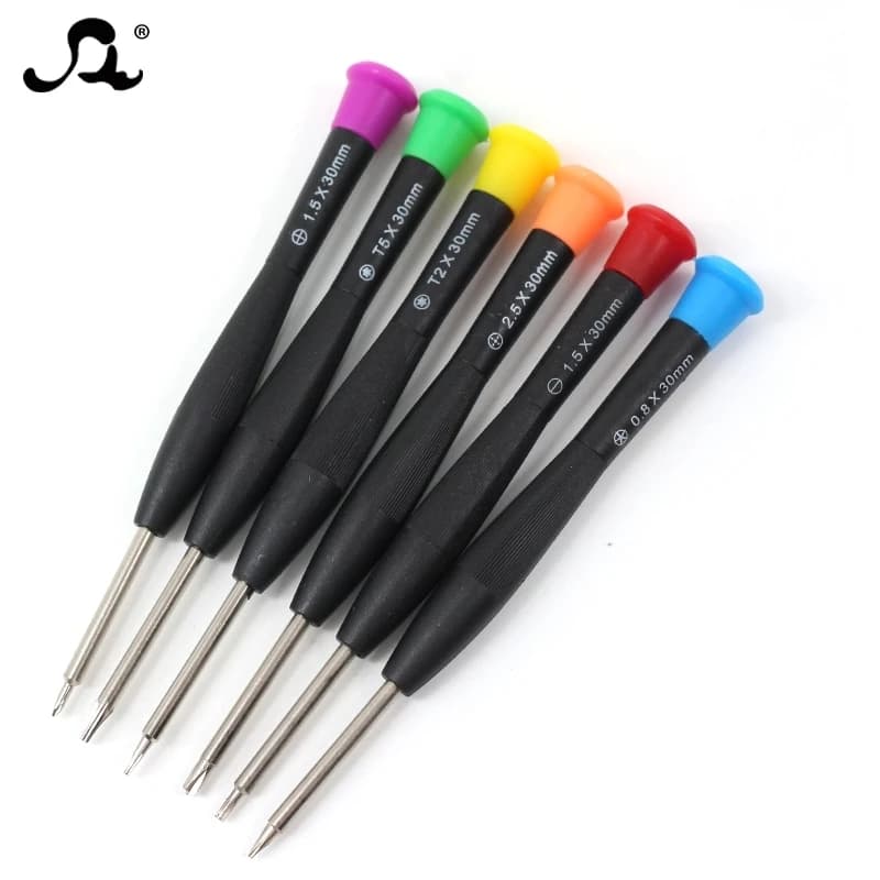 Nuovo Set di Cacciaviti Portatili Mini Antistatici in Plastica per Casa e Lavoro 0.6/0.8/1.2/1.5/T2 Utensili di Riparazione Utili