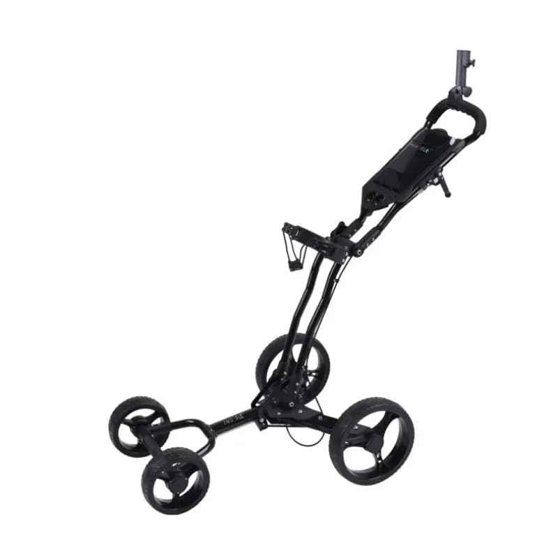 Carrello da golf con palline a quattro ruote, carrello portaoggetti pieghevole