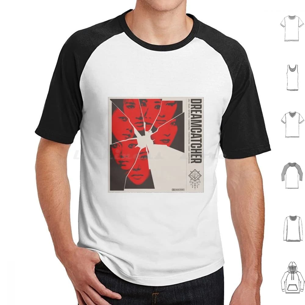 Dreamcatcher Poster T Shirt Big Size 100% Cotton Kpop Dreamcatcher Kpop Dreamcatcher Jiu Sua Siyeon Handong Yoohyeon Dami