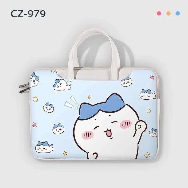 Chiikawa Cartoon Animal Laptop Bag Protective Sleeve Case With Handle Portable Computer Cover For Travel Office
