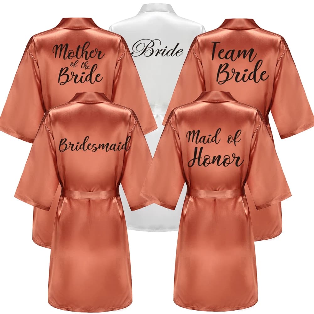 New Candy Bride Satin Dress Women Wedding Bride Gaul Party Sisters Sqaud Mother Wedding Bridesmaid Dresses