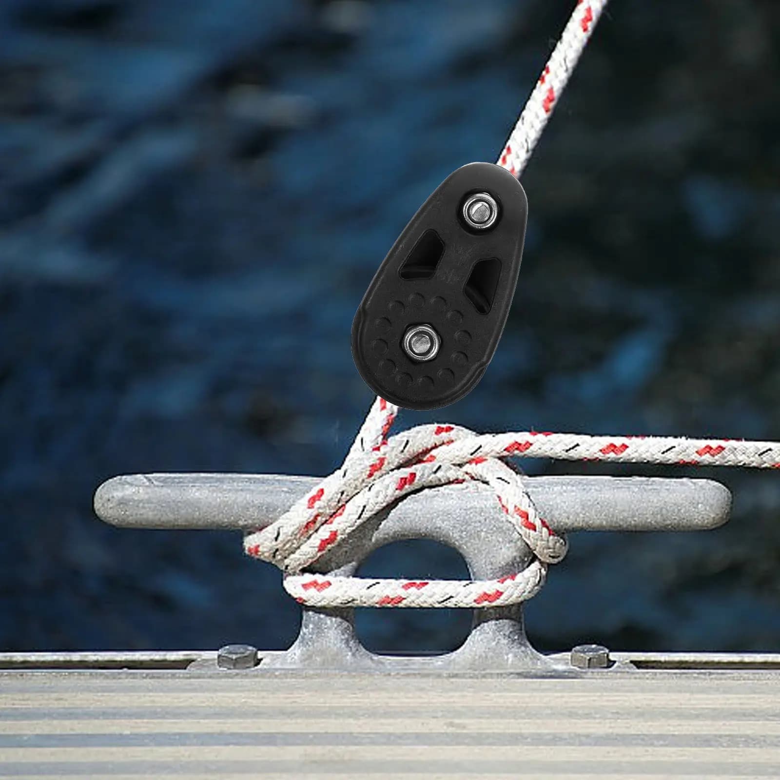 2Pcs Kayak Trolley Anchor Kit For Boat Anchor System Garage Organ Pulley Heavy Duty Nylon Smooth Stable