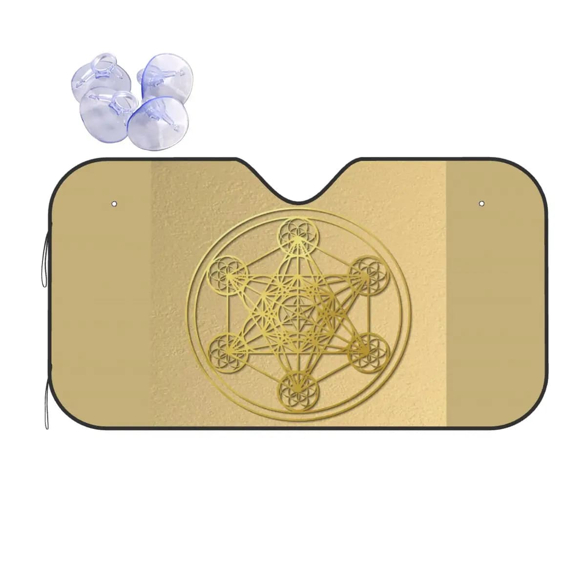 Metatron Cube Mandala sacra Guarigione Amuleto Parasole Parabrezza Auto Parabrezza Anteriore Finestra Visiera parasole Accessori Coperture