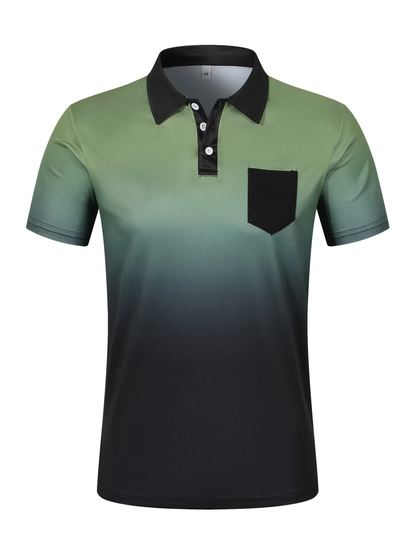 T-shirt da uomo popolare 2026, leggera e traspirante, casual, a maniche corte con risvolto e tasca, doppio uso per l'uso quotidiano e lo sport (golf)