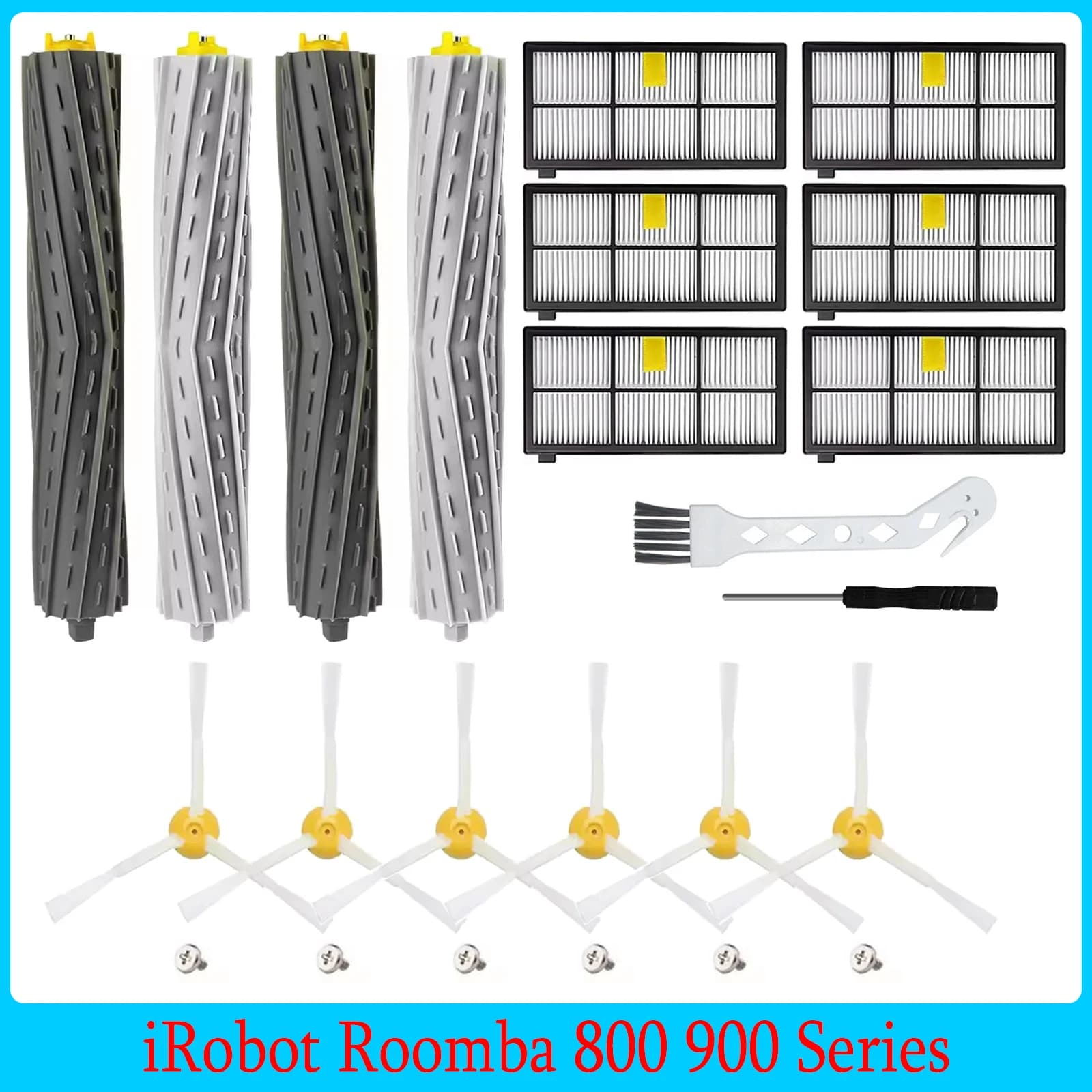 For iRobot Roomba 800 900 Series 860 870 880 890 960 966 980 Parts Robot Vacuum Cleaner Accessories Main Side Brush Filter