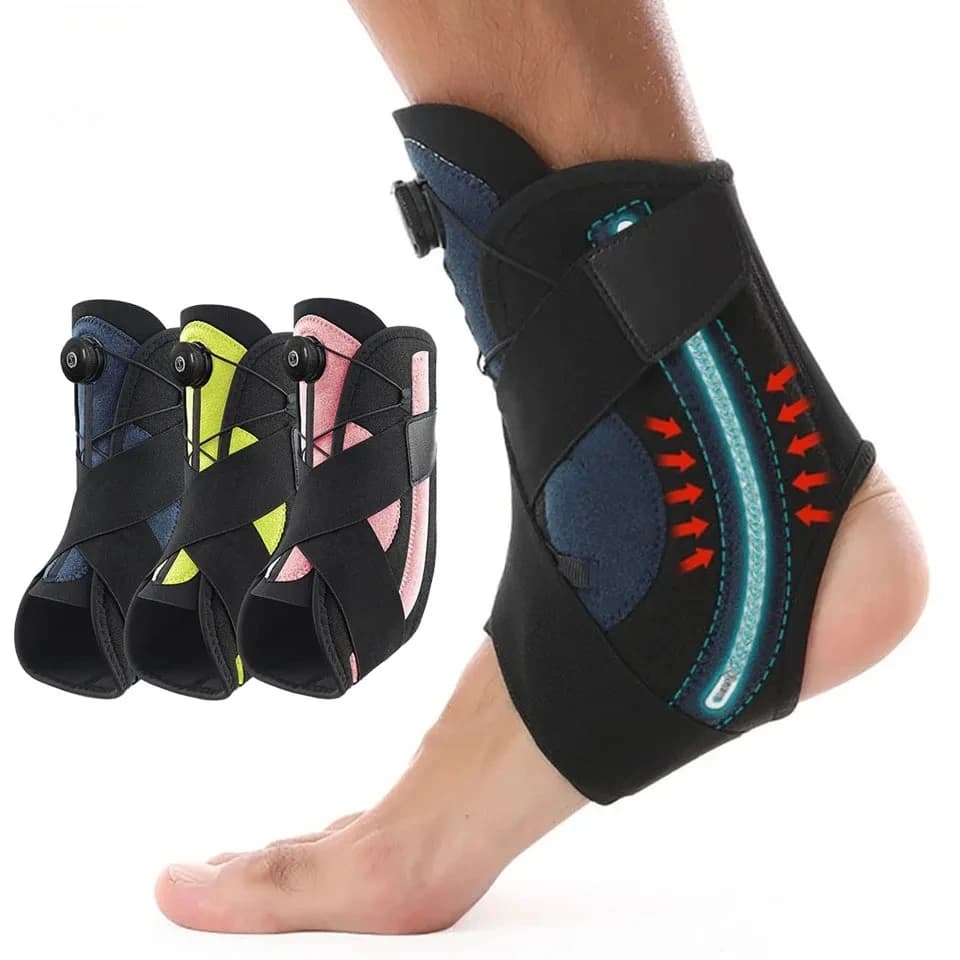 1 pz protezioni per caviglie sportive supporto pressurizzato protezioni per riabilitazione fisse recupero distorsione uomo donna unisex
