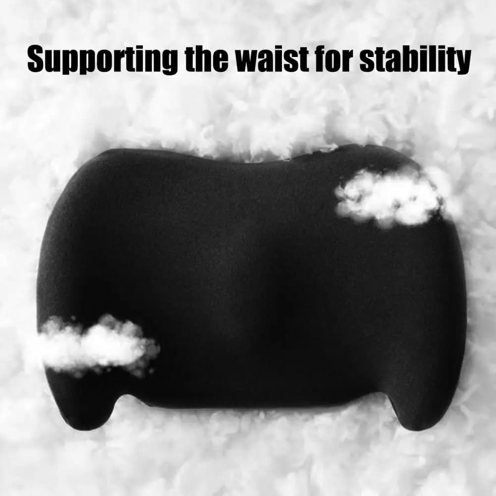 Supporto per Schienale Auto in Memory Foam Traspirante, Cuscino Lombare Ergonomico per Sedile Auto e Sedia da Ufficio