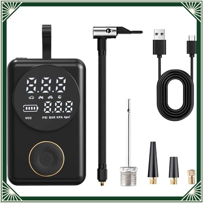 Wireless Car Electric Tire Inflator,Portable Air Pump For Car & Road Bike Tyre