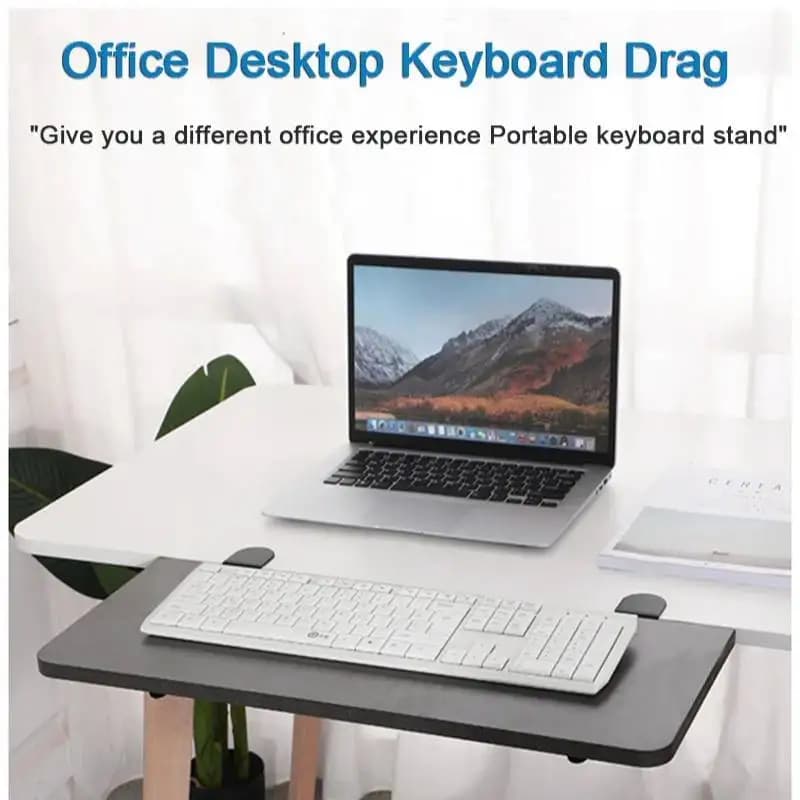 Estensione da scrivania Supporto fai-da-te Parti di utensili Clip per vassoio tastiera Tappetini per mouse Regolazione ergonomica dell'altezza Robusto sotto la scrivania per dispositivo portatile