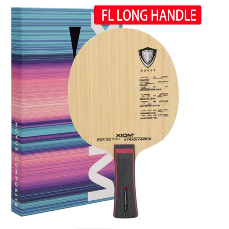 XIOM STRADIVARIUS 5+2 carbon ping pong blade, rigid rack for fast attack with loop