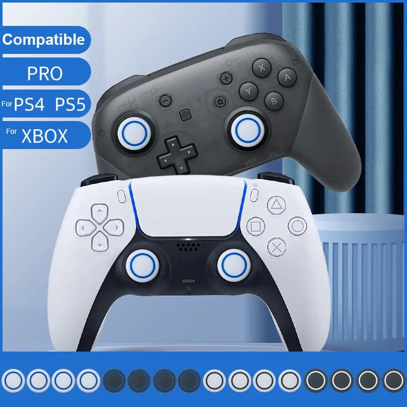 4 pz Morbido Silicone Thumb Stick Grips Cap Per PS4 PS5 PRO per Xbox Serie S X Joystick Pulsante Della Copertura Della Protezione Accessori di Gioco