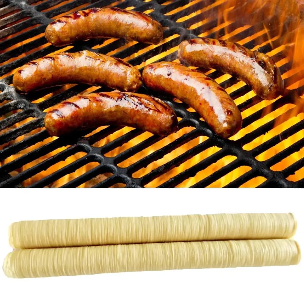 14m Fresh Collagen Sausage Wrapping Machine for sausages Dry pork sausage wrapping for sausage machine Kitchen accessories