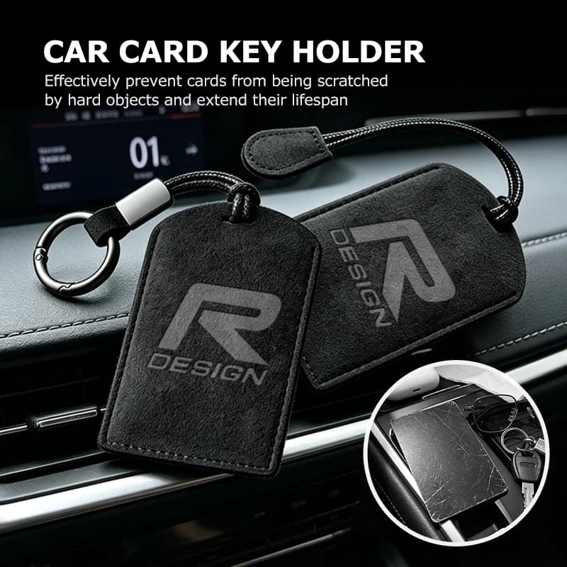 Suede Car NFC Card Key Cover Fob Case Protector Holder Shell For Volvo XC60 XC90 S60 S80 S60L V40 V60 T2 T3 T4 T5 T6 AWD