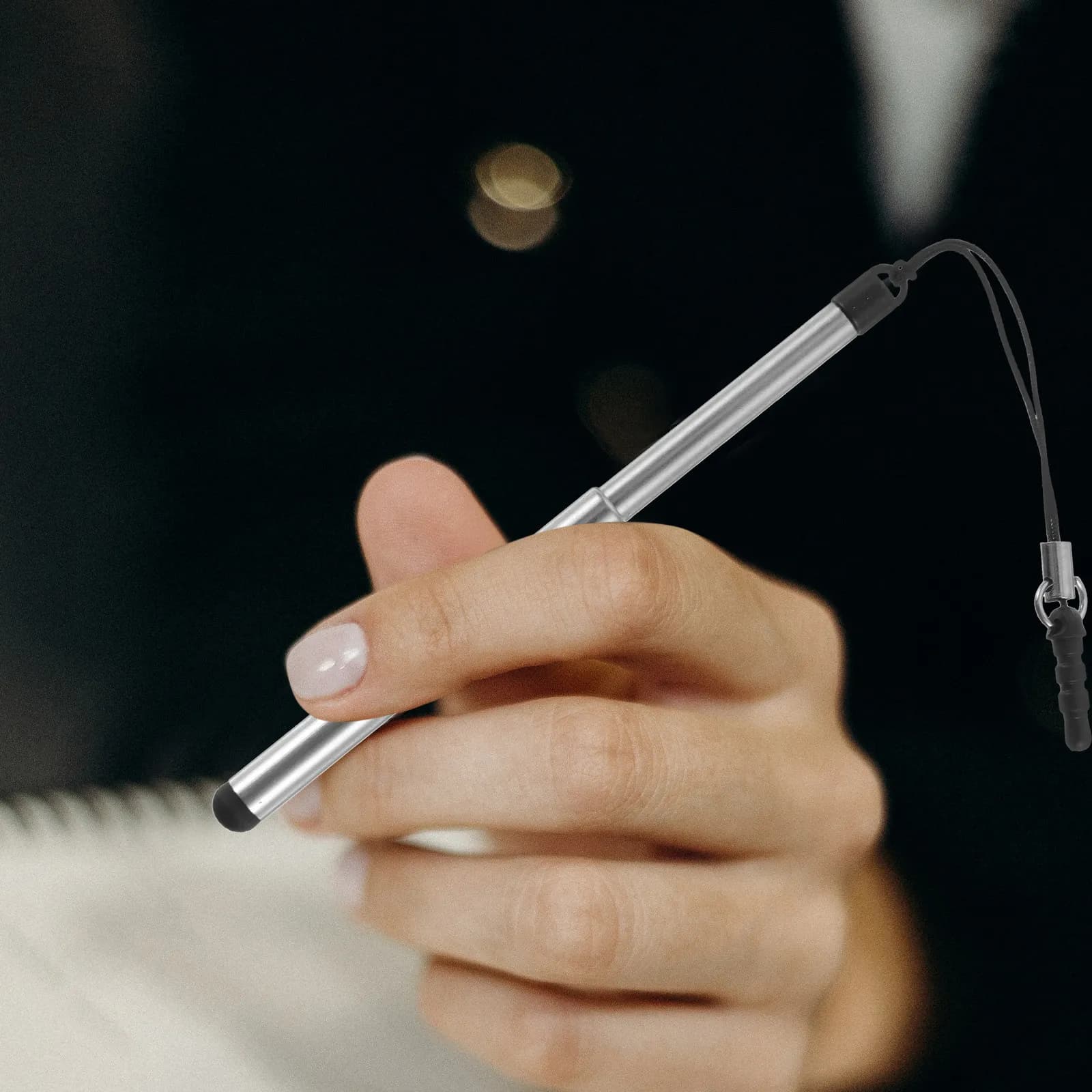 Set di 5 Penne Stilo per Touch Screen, Compatibili con Tablet, Telefoni e Laptop, Capacitive, per Scrittura e Disegno Fluidi, Universali