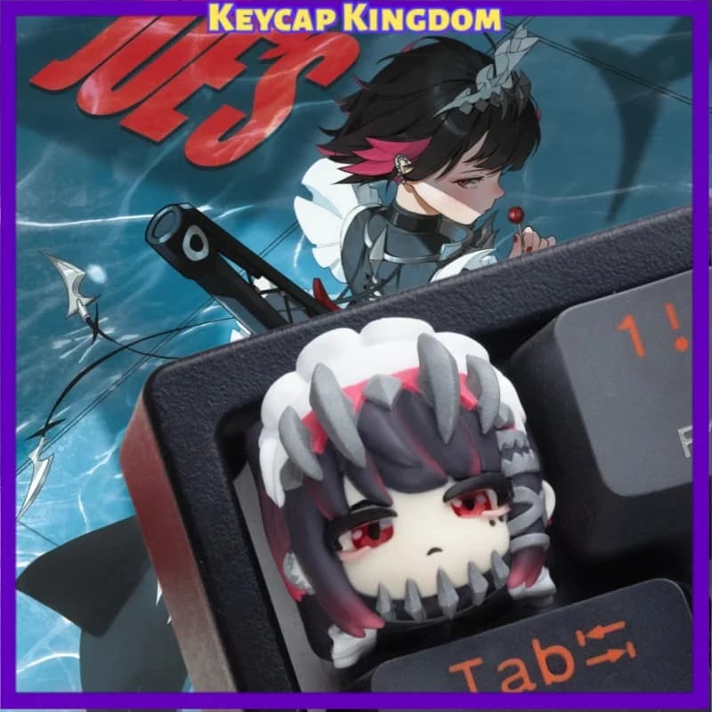 Zenless Zone Zero Ellen Joe 3D Printed Resin Artisan Keycap Cute Anime Custom Keycap Mechanical Keyboard Gaming Gift Collectible