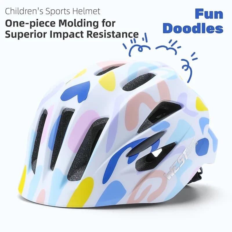 WEST BIKING Children's Cycling Helmets, Skateboard and Sport Protective Helmets, Children's Cycling Helmets with Integrated Safety Modeling