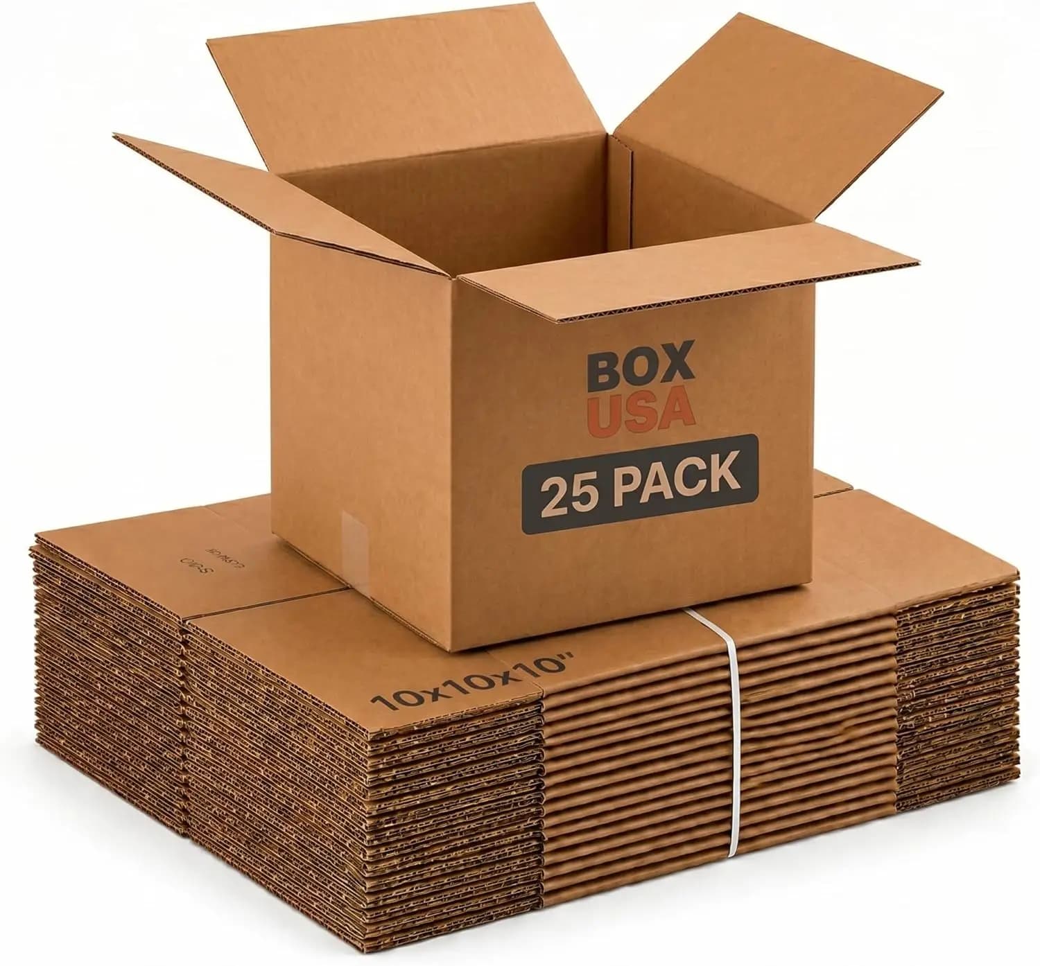 Scatola in Cartone Ondulato 12x12x12 per Traslochi, Spedizioni, Imballaggio e Stoccaggio, Confezione da 25 Pezzi