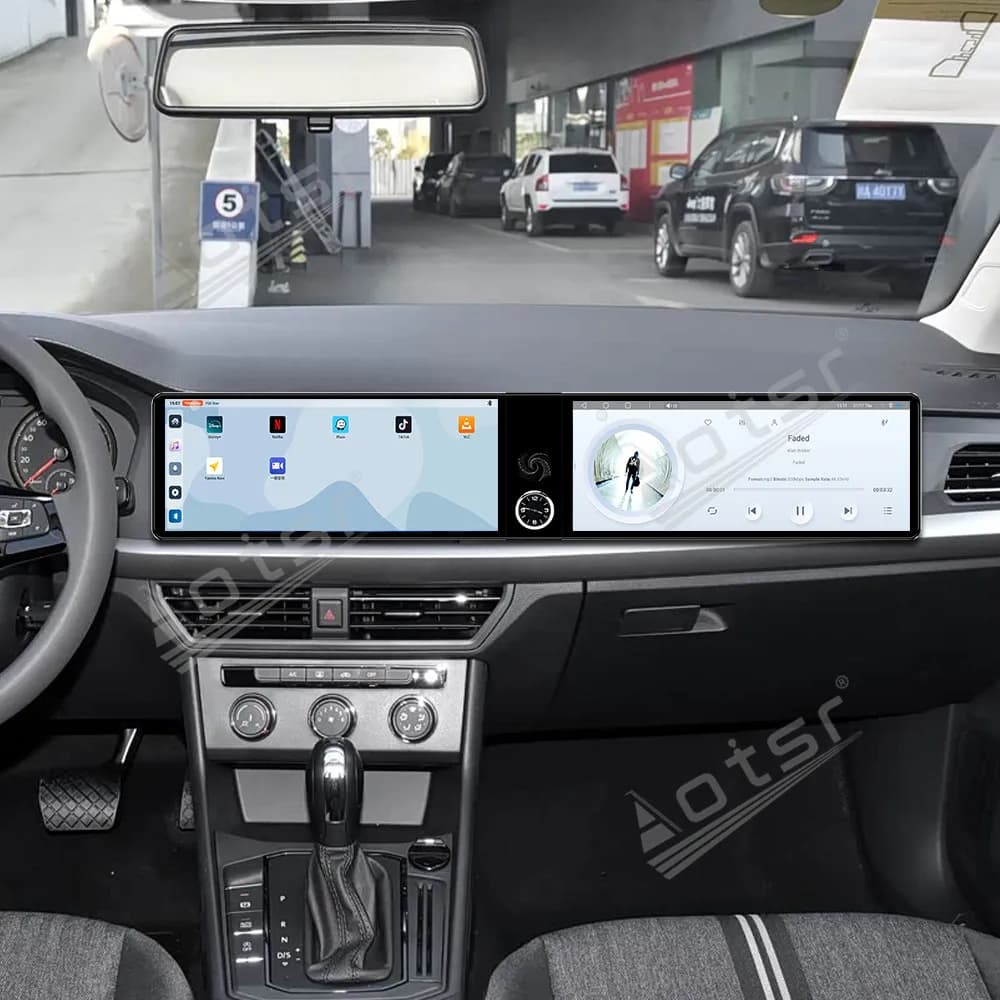 Dual 12.3 inch Android 13 Carplay For Volkswagen Lavida w204 2019-2022 Gps Navigation Car Radio HD Touch screen Stereo Auto Head